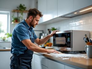 Cómo mantener el microondas para evitar chispazos